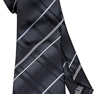 Tie Sets for Men Silk Stripe Necktie Woven Checkered Handkerchief Cufflinks Formal Business Wedding