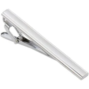 Stainless Steel Silver Tie Clip for Men Minimalist Necktie Bar Clasp Classic